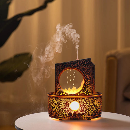 🌧️ZenCloud Rain Diffuser – Calming Mist & Ambient Light for Stress Relief