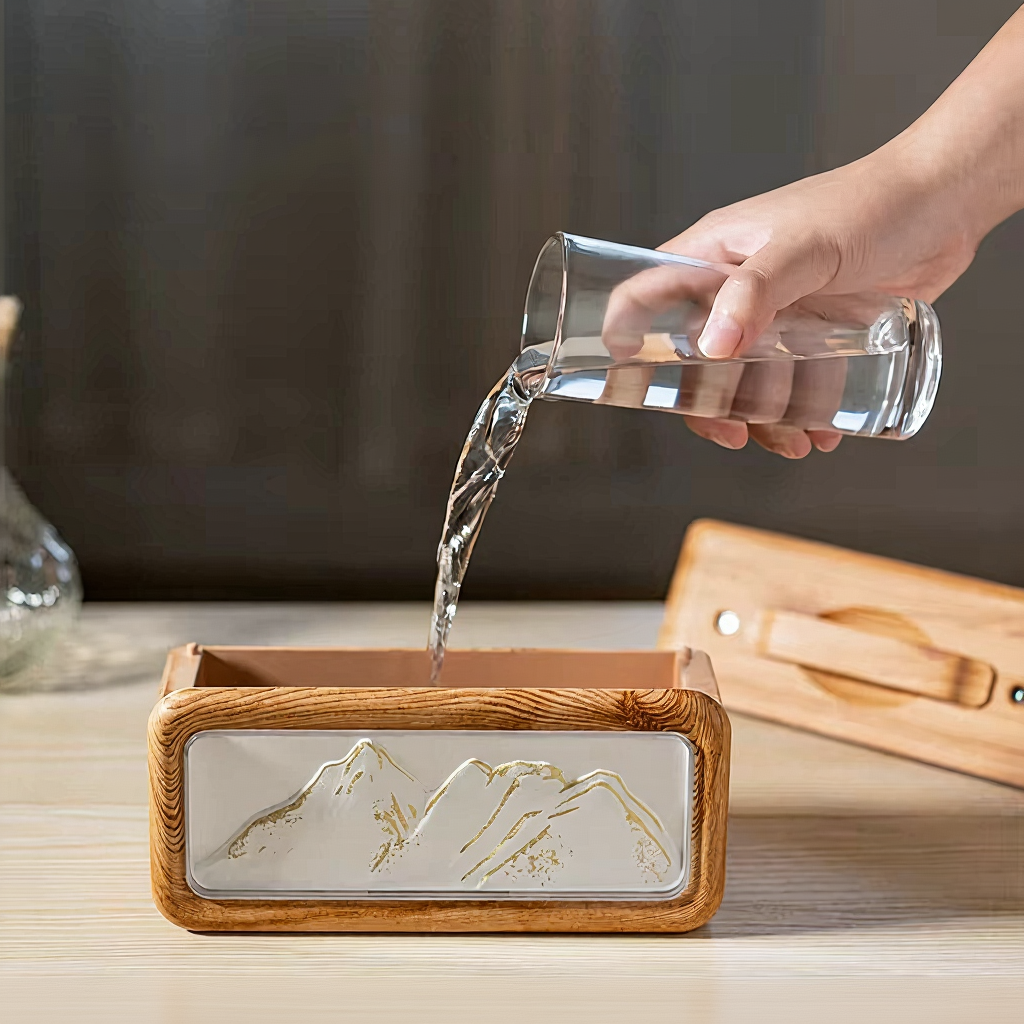 🌿 AlpineMist 600ml Dual Spray Humidifier – Snow Mountain Aroma Diffuser