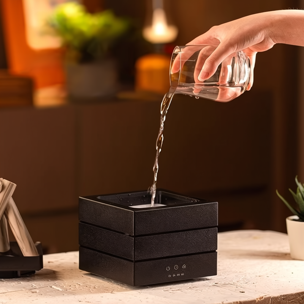 🏕️ CampfireMist Flame Aroma Diffuser – Ultrasonic Humidifier with 7-Color Ambient Light & Auto Shut-Off