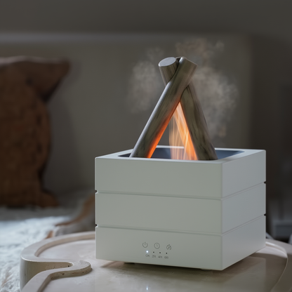 🏕️ CampfireMist Flame Aroma Diffuser – Ultrasonic Humidifier with 7-Color Ambient Light & Auto Shut-Off