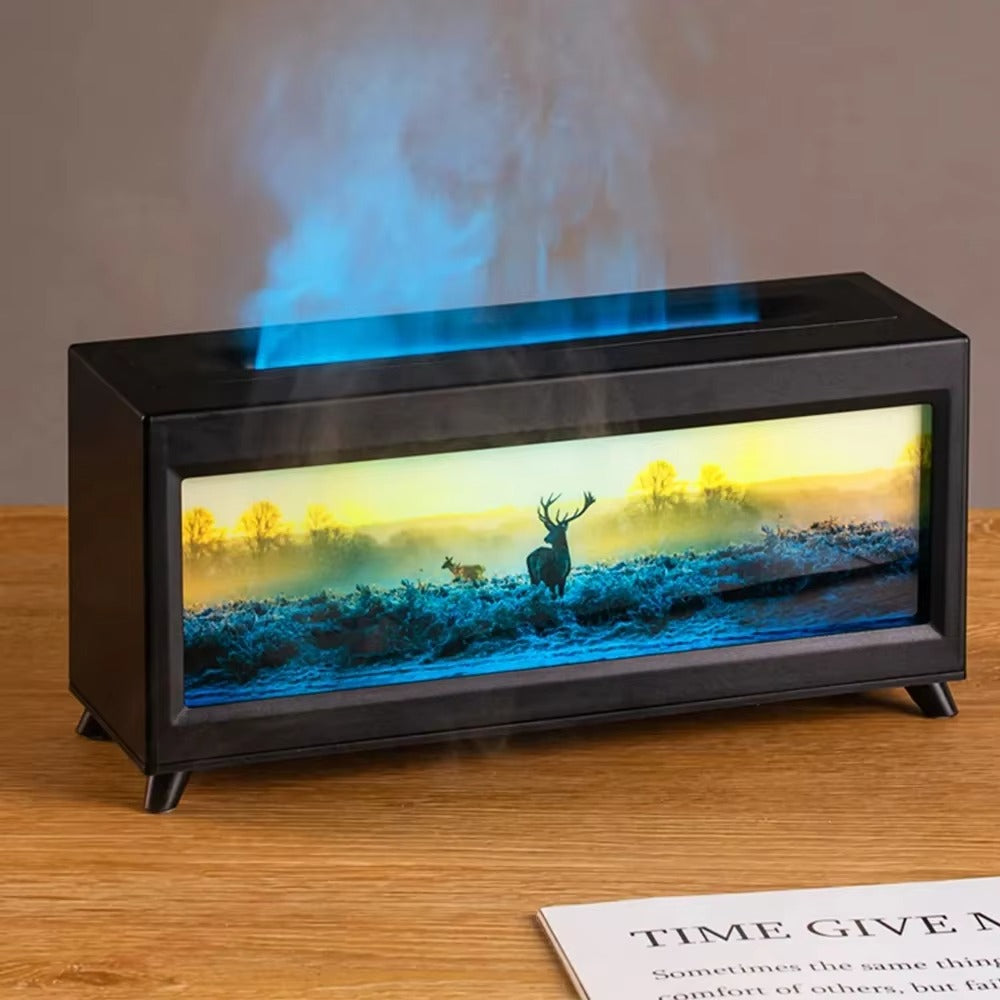 🔥 FireGlow Fireplace Essential Oil Diffuser Bring the Warmth of a Real Flame Home