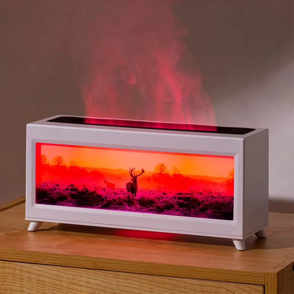 🔥 FireGlow Fireplace Essential Oil Diffuser Bring the Warmth of a Real Flame Home