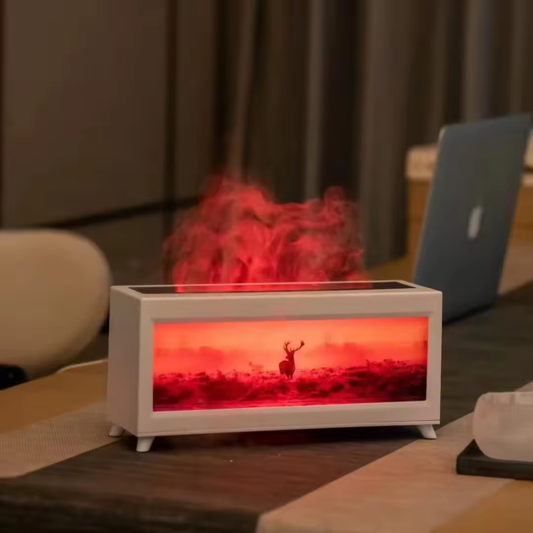 🔥 FireGlow Fireplace Essential Oil Diffuser Bring the Warmth of a Real Flame Home