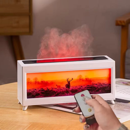 🔥 FireGlow Fireplace Essential Oil Diffuser Bring the Warmth of a Real Flame Home