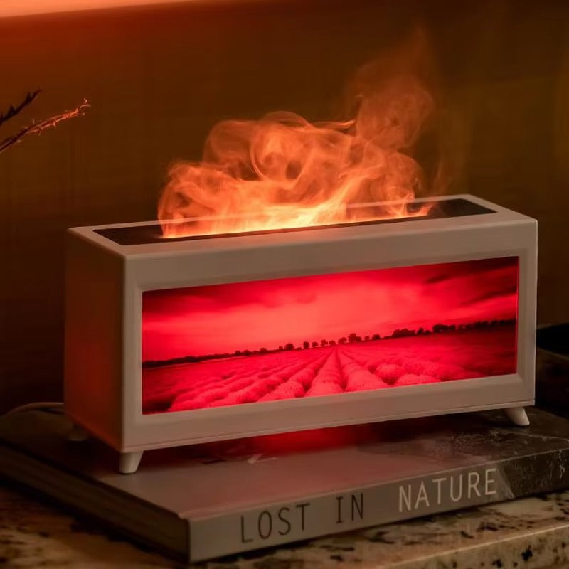 🔥 FireGlow Fireplace Essential Oil Diffuser Bring the Warmth of a Real Flame Home