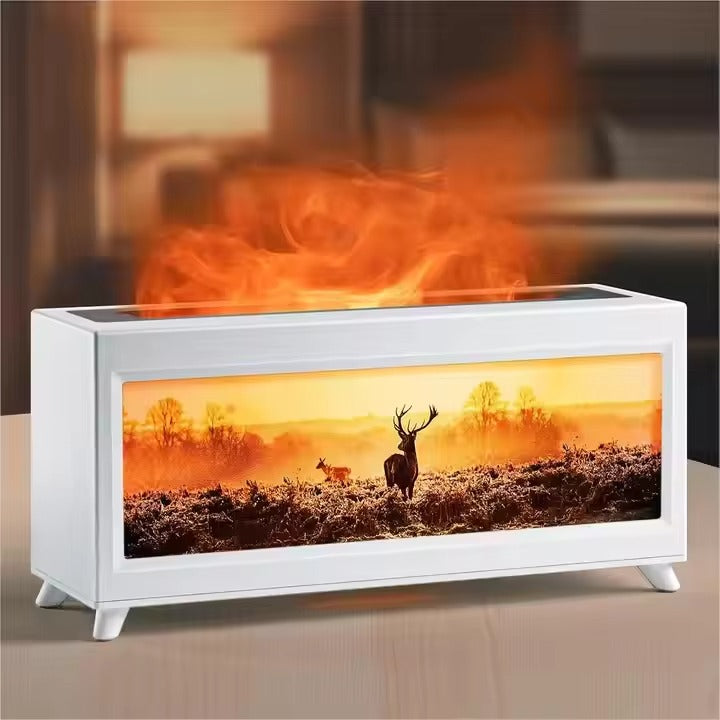 🔥 FireGlow Fireplace Essential Oil Diffuser Bring the Warmth of a Real Flame Home