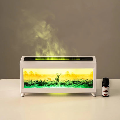 🔥 FireGlow Fireplace Essential Oil Diffuser Bring the Warmth of a Real Flame Home
