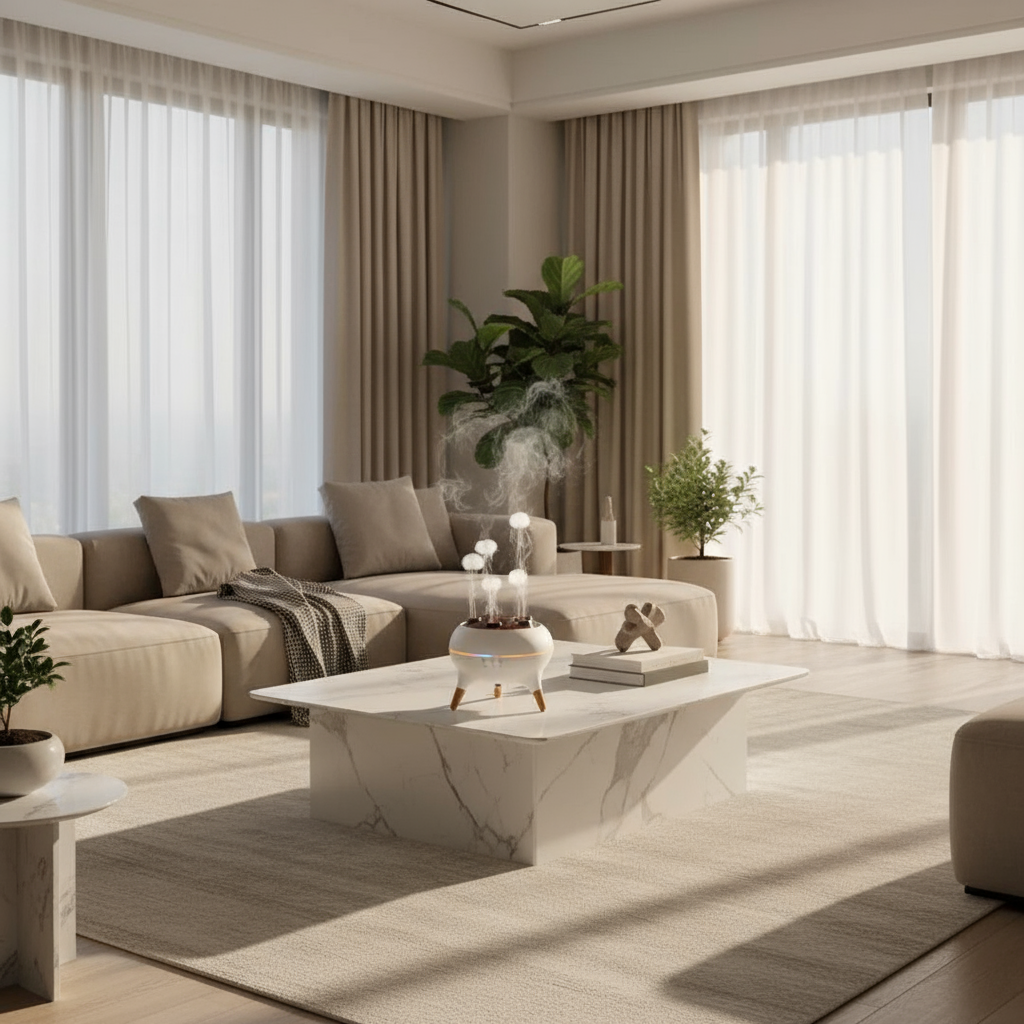 JellyGlow 5-Spray Aroma Diffuser — Elevate Your Space with Light, Mist & Calm