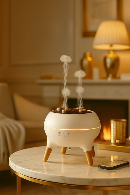 JellyGlow 5-Spray Aroma Diffuser — Elevate Your Space with Light, Mist & Calm