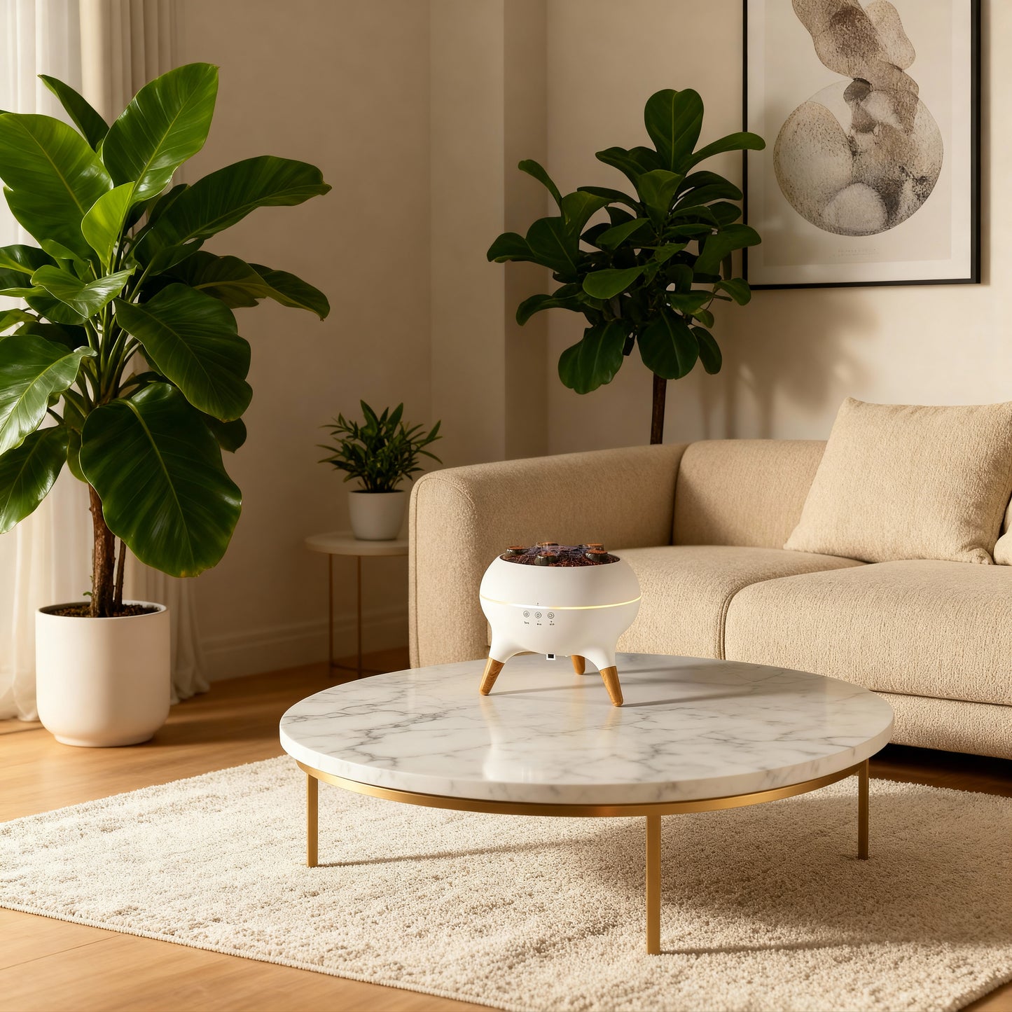 JellyGlow 5-Spray Aroma Diffuser — Elevate Your Space with Light, Mist & Calm