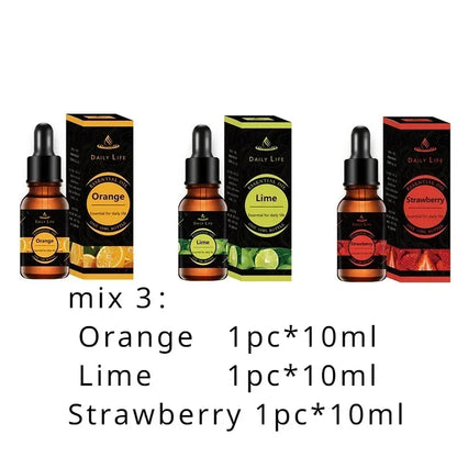 Water Soluble Aromatherapy Essential Oil Lavender Rose 10ML*3pcs for Humidifier Gypsum Expansion Stone Special Essential Oil