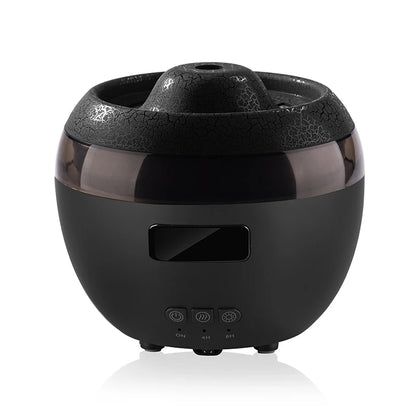 🌿GlowMist 5-in-1 Smart Diffuser & Clock – Essential Oil Humidifier with Flame Light Ambiance