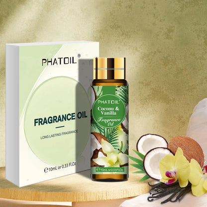 PHATOIL 3PCS Fragrance Oils Set - 10ml Coconut Vanilla,White Musk,Black Opiumm Aroma Essential Oil For Diffuser Aromatherapy