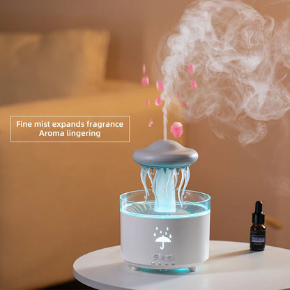 SereneDrop 3-in-1 Rotating Water Drop Aroma Diffuser with Remote Control