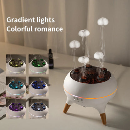 JellyGlow 5-Spray Aroma Diffuser — Elevate Your Space with Light, Mist & Calm