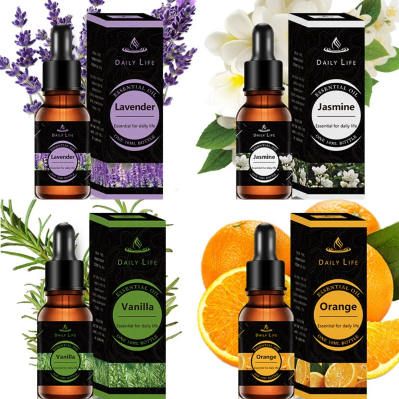 Water Soluble Aromatherapy Essential Oil Lavender Rose 10ML*3pcs for Humidifier Gypsum Expansion Stone Special Essential Oil