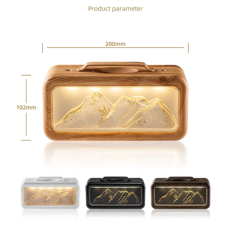 🌿 AlpineMist 600ml Dual Spray Humidifier – Snow Mountain Aroma Diffuser