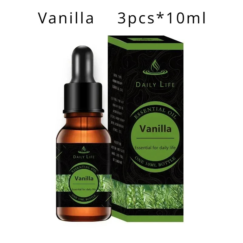 Water Soluble Aromatherapy Essential Oil Lavender Rose 10ML*3pcs for Humidifier Gypsum Expansion Stone Special Essential Oil