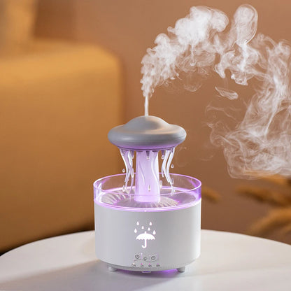 SereneDrop 3-in-1 Rotating Water Drop Aroma Diffuser with Remote Control