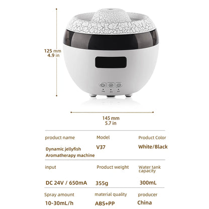 🌿GlowMist 5-in-1 Smart Diffuser & Clock – Essential Oil Humidifier with Flame Light Ambiance