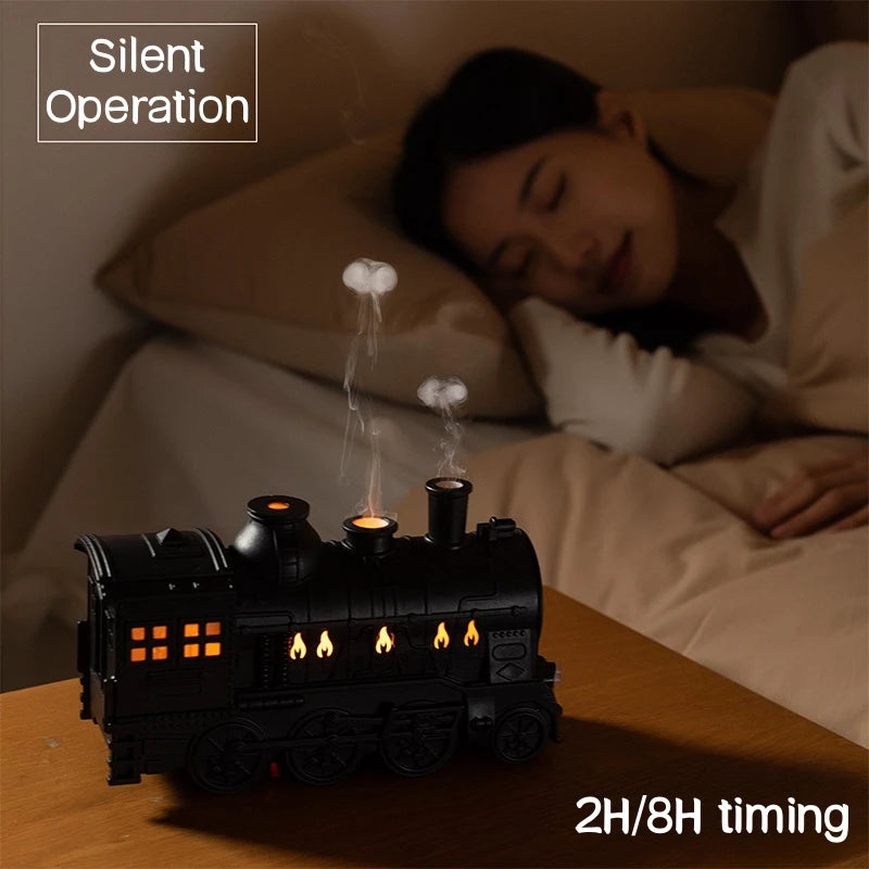 🚄 Train Ultrasonic Aromatherapy Diffuser & Air Humidifier – 300ml Remote Control