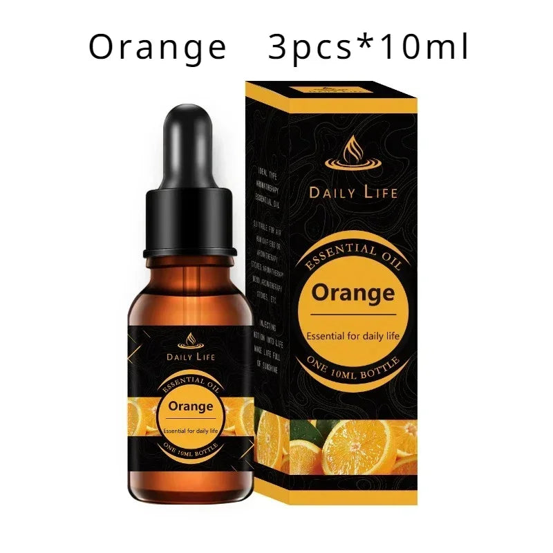 Water Soluble Aromatherapy Essential Oil Lavender Rose 10ML*3pcs for Humidifier Gypsum Expansion Stone Special Essential Oil