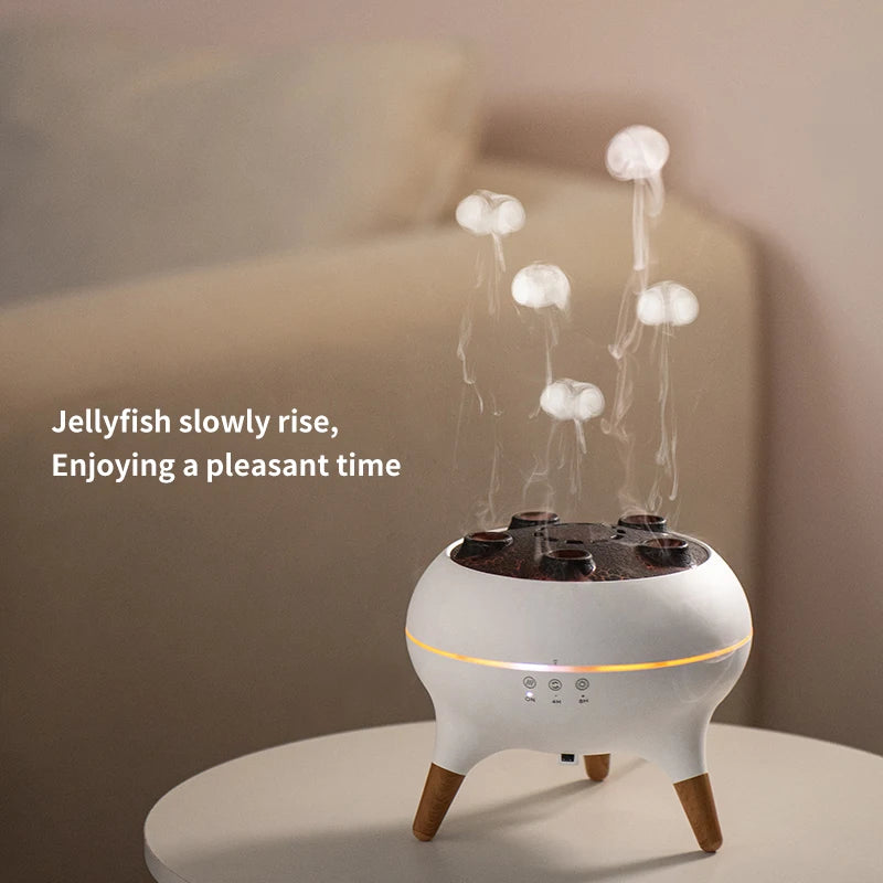 JellyGlow 5-Spray Aroma Diffuser — Elevate Your Space with Light, Mist & Calm