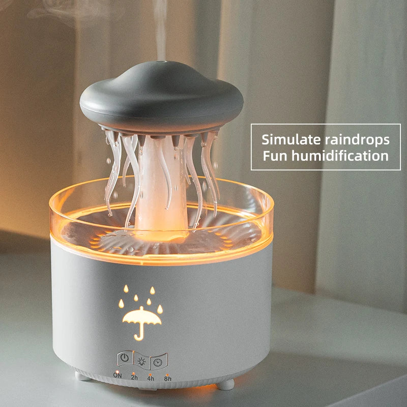 SereneDrop 3-in-1 Rotating Water Drop Aroma Diffuser with Remote Control