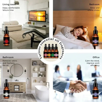 Water Soluble Aromatherapy Essential Oil Lavender Rose 10ML*3pcs for Humidifier Gypsum Expansion Stone Special Essential Oil