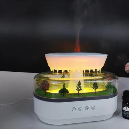🌙 SleepWave Raindrop Humidifier – Essential Oil Diffuser with Calming Lights & Whisper-Quiet Mist