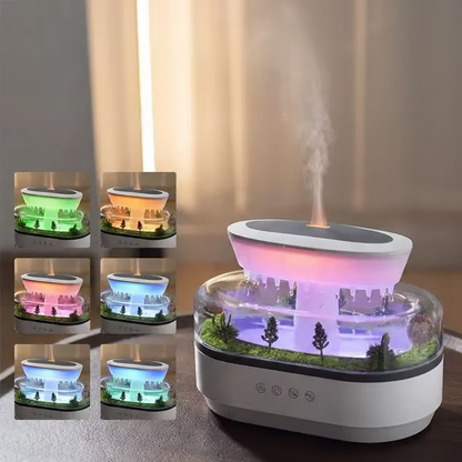 🌙 SleepWave Raindrop Humidifier – Essential Oil Diffuser with Calming Lights & Whisper-Quiet Mist