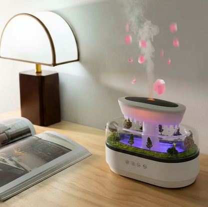 🌙 SleepWave Raindrop Humidifier – Essential Oil Diffuser with Calming Lights & Whisper-Quiet Mist