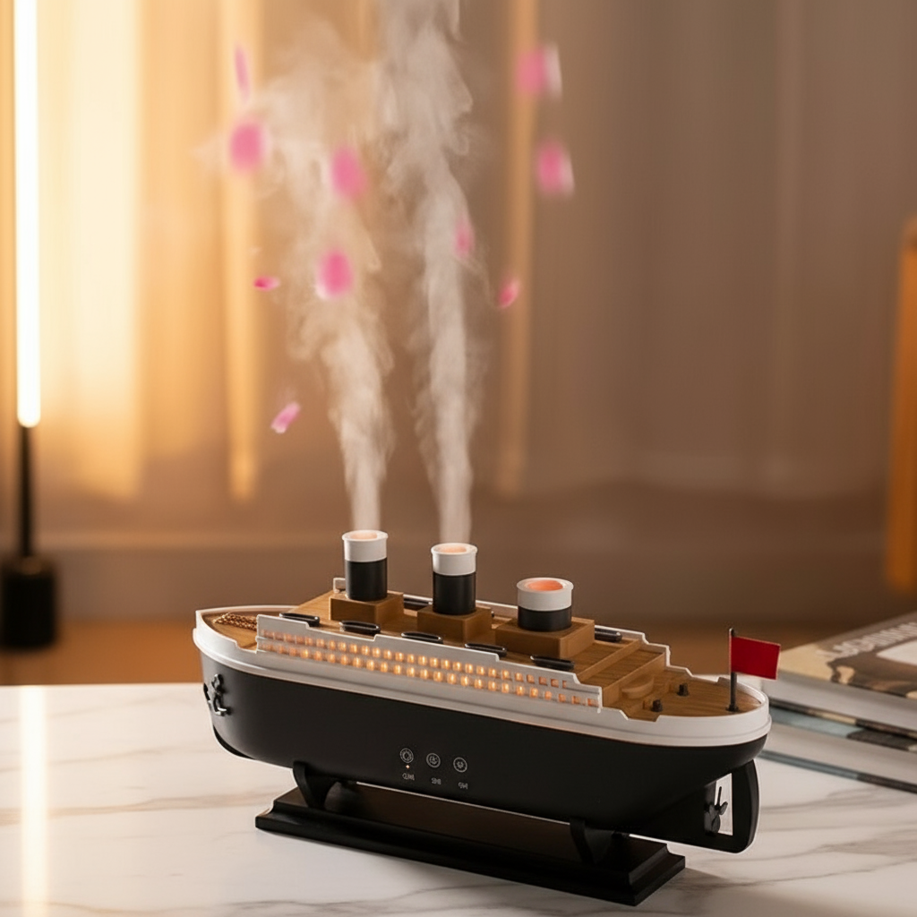 🛳️ Titanic Mist Luxury Ship Humidifier & Aromatherapy Diffuser