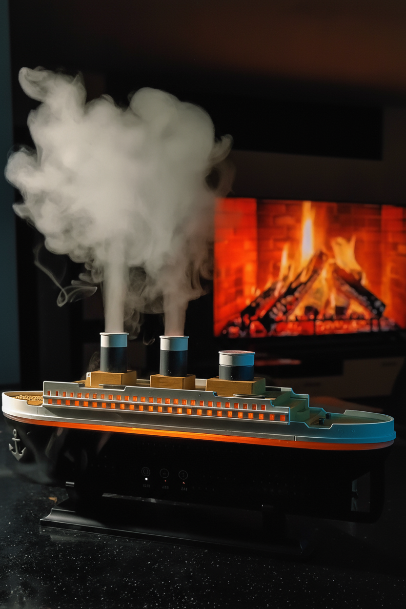 🛳️ Titanic Mist Luxury Ship Humidifier & Aromatherapy Diffuser