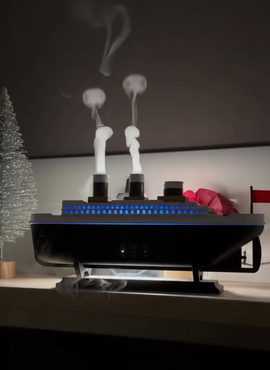 🛳️ Titanic Mist Luxury Ship Humidifier & Aromatherapy Diffuser