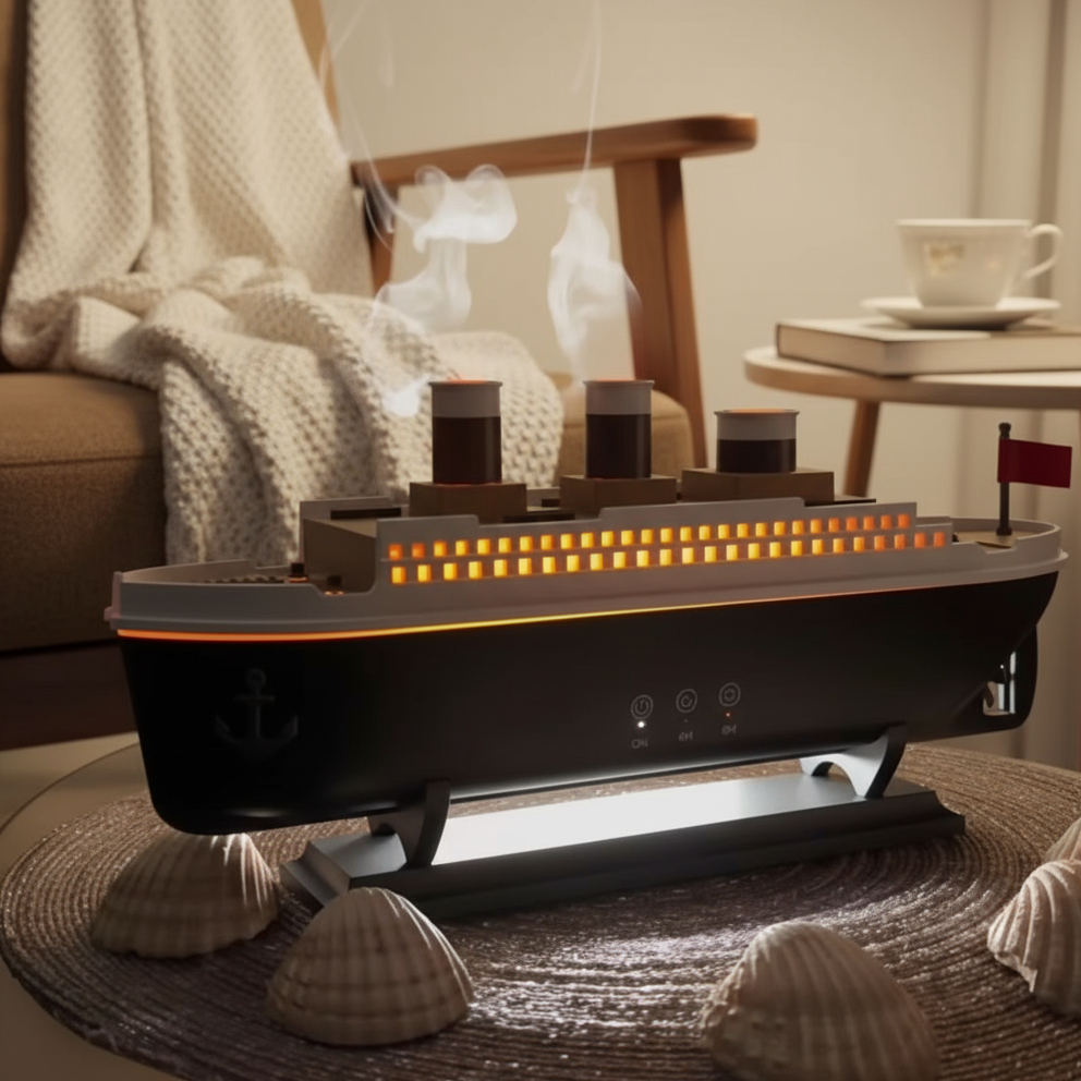 🛳️ Titanic Mist Luxury Ship Humidifier & Aromatherapy Diffuser