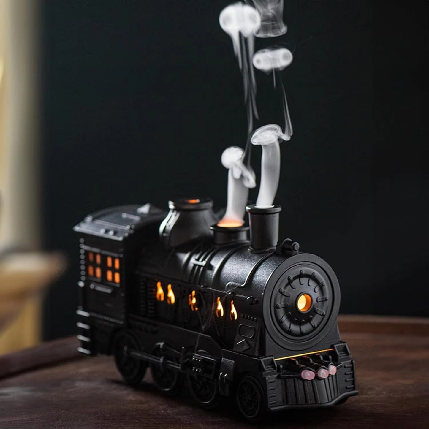 🚄 Train Ultrasonic Aromatherapy Diffuser & Air Humidifier – 300ml Remote Control