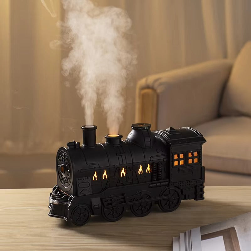 🚄 Train Ultrasonic Aromatherapy Diffuser & Air Humidifier – 300ml Remote Control