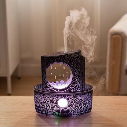 🌧️ZenCloud Rain Diffuser – Calming Mist & Ambient Light for Stress Relief
