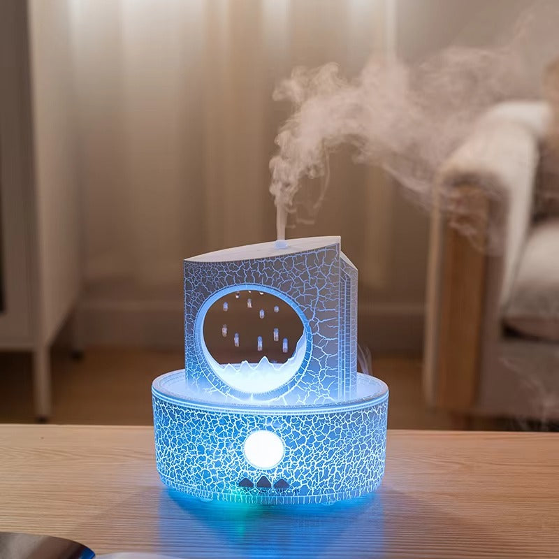 🌧️ZenCloud Rain Diffuser – Calming Mist & Ambient Light for Stress Relief