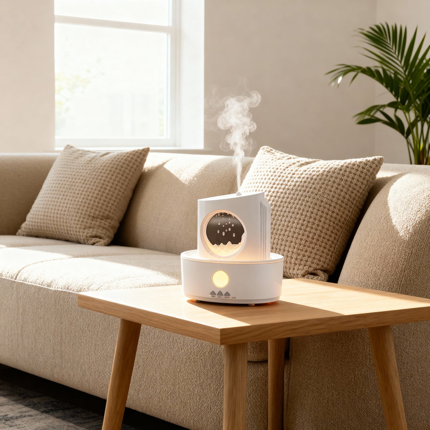 🌧️ZenCloud Rain Diffuser – Calming Mist & Ambient Light for Stress Relief