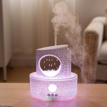 🌧️ZenCloud Rain Diffuser – Calming Mist & Ambient Light for Stress Relief