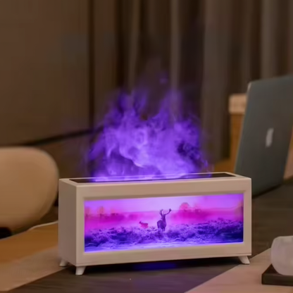 🔥 FireGlow Fireplace Essential Oil Diffuser Bring the Warmth of a Real Flame Home